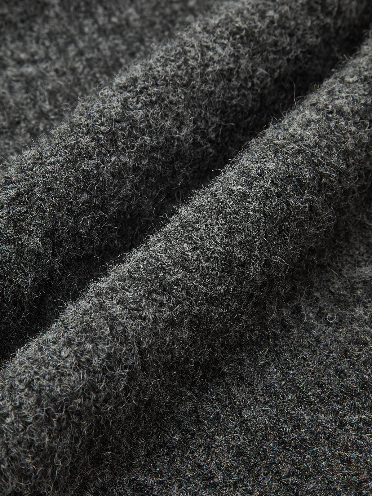 Wool-Blend Fuzzy Midi Dress