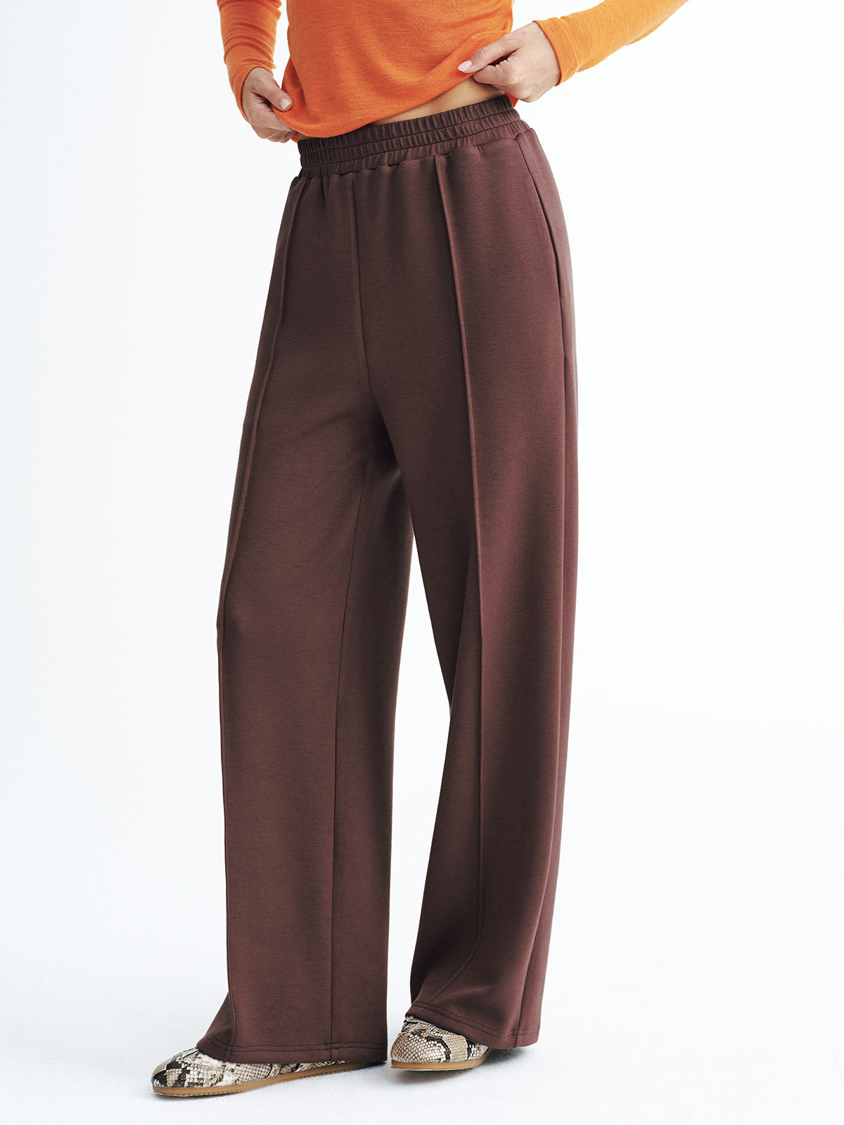 Elastic Waistband Mid-Waist Sweatpants