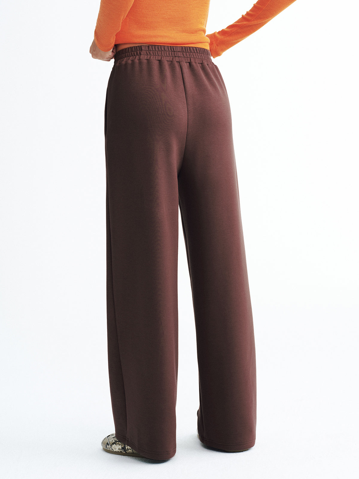 Elastic Waistband Mid-Waist Sweatpants