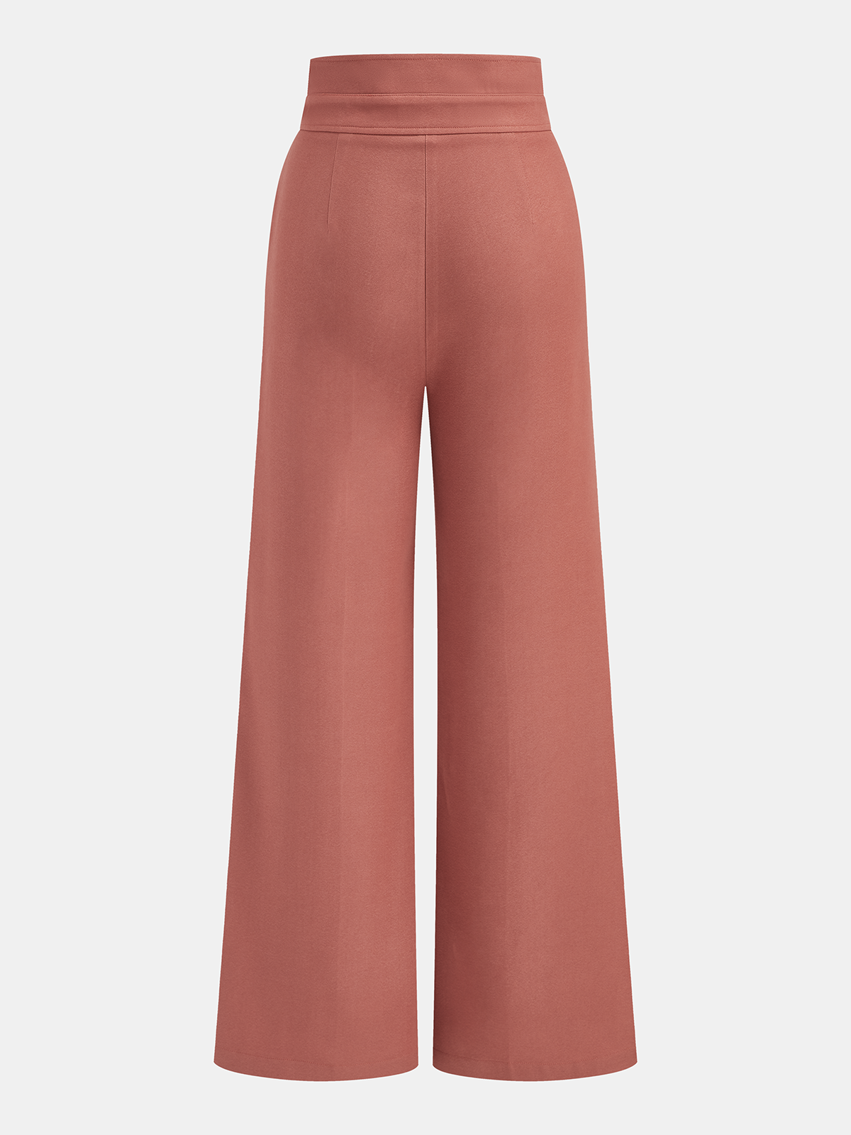 Double-Waistband High-Waisted Wide-Leg Pants