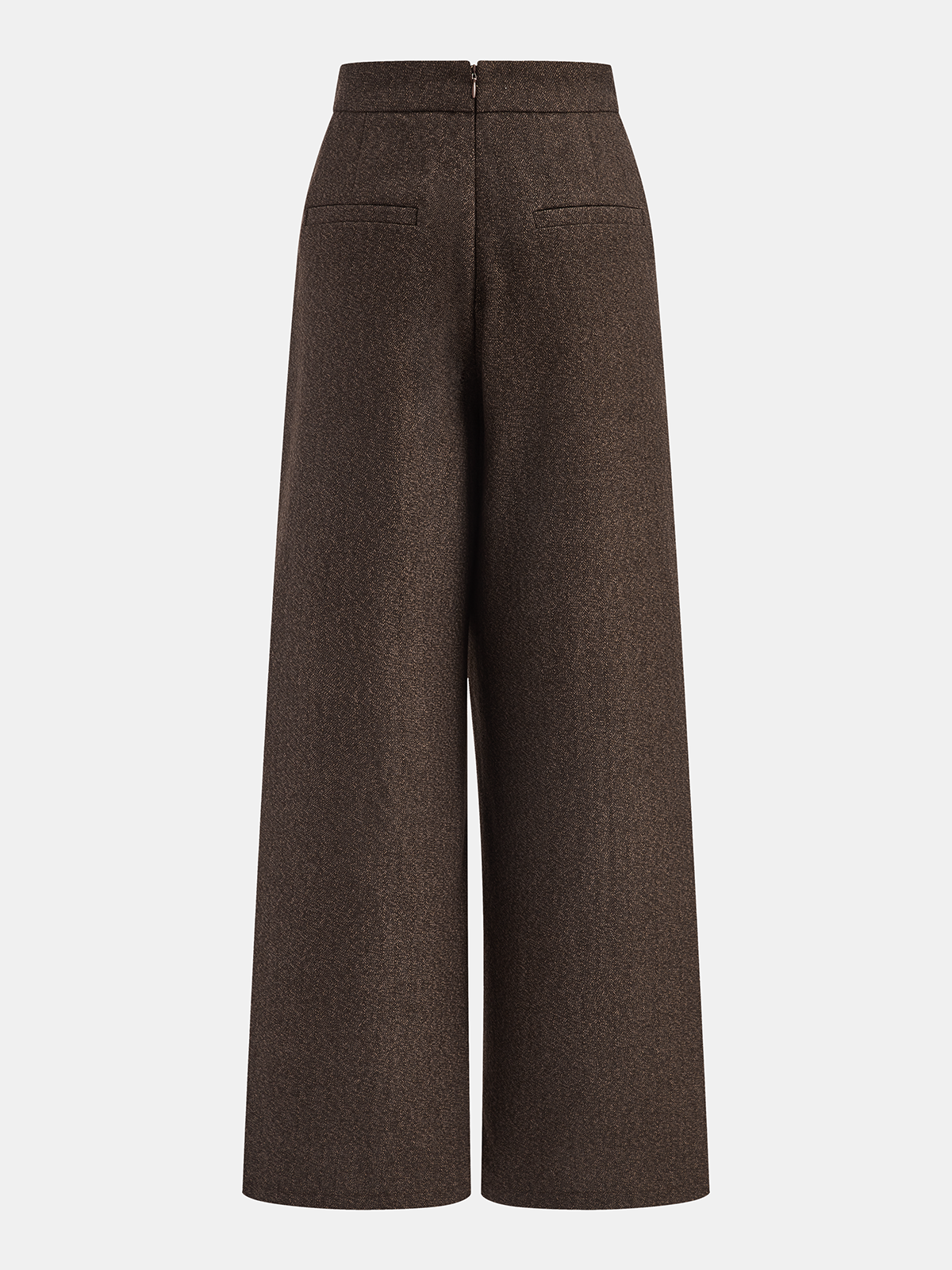 Asymmetrical High-Waisted Wide-Leg Pants