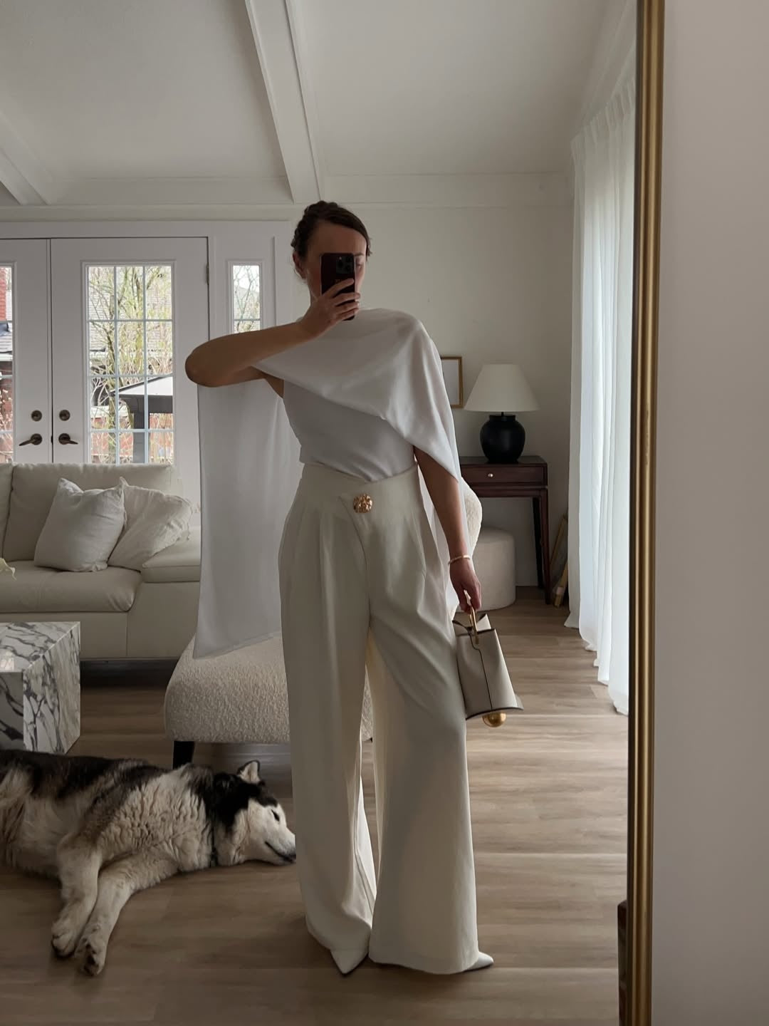 Upgraded | Embellished High-Waist Wide-Leg Pants with Improved Comfort