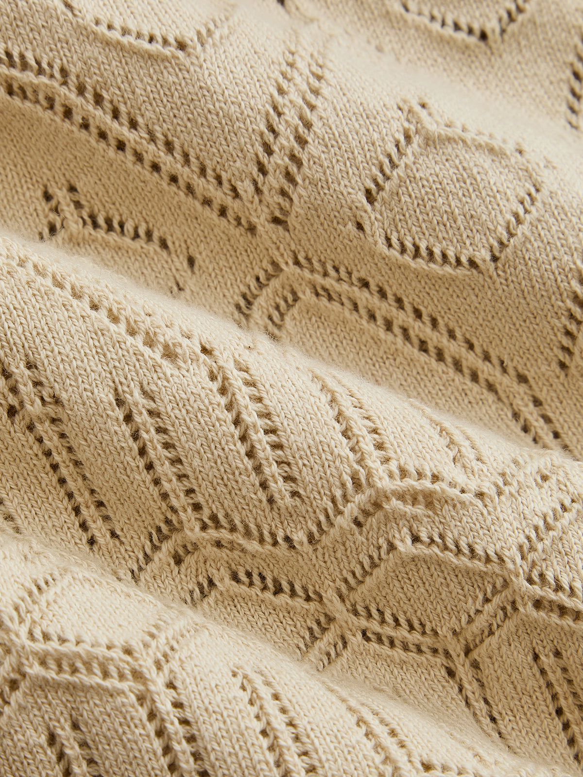 Hollow Knit Ruffle Maxi Slip Dress