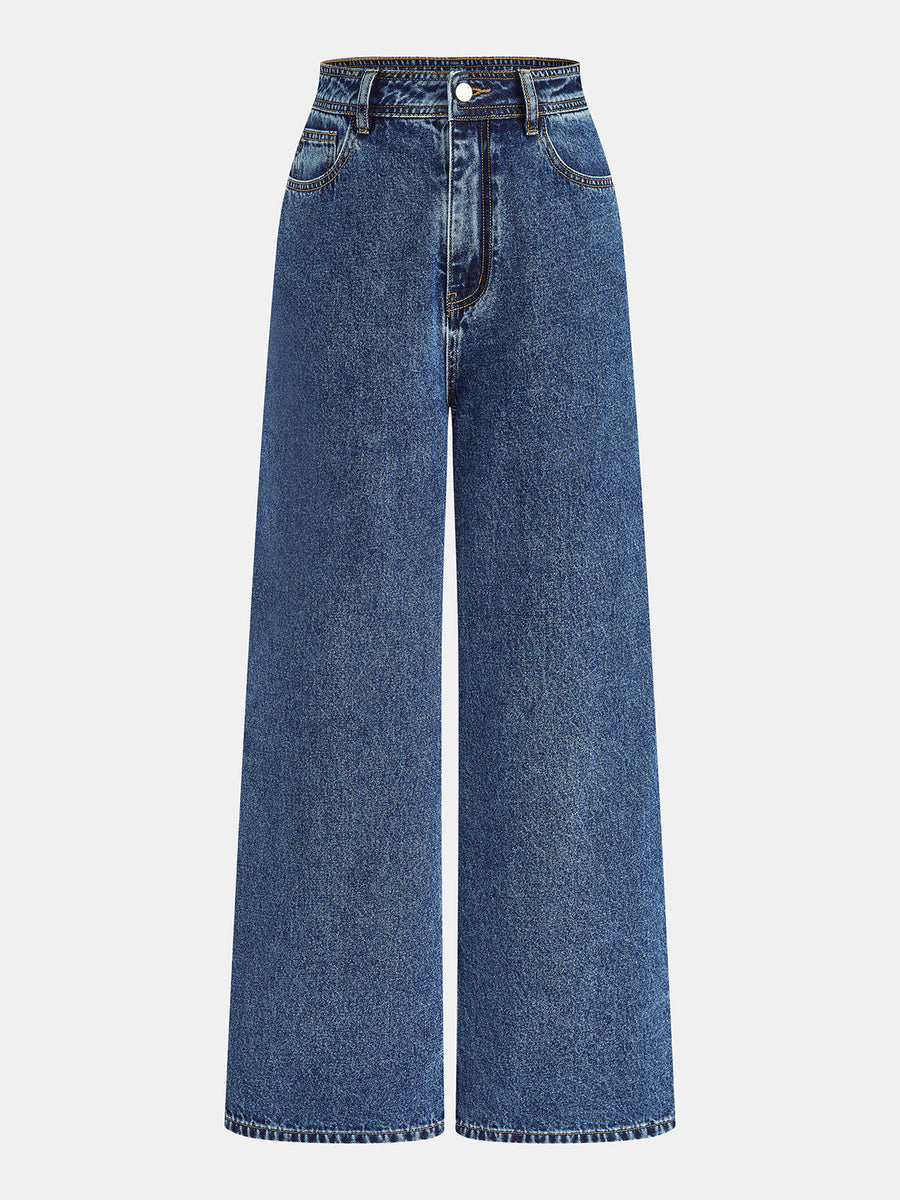 Classic Straight Leg Denim Pants