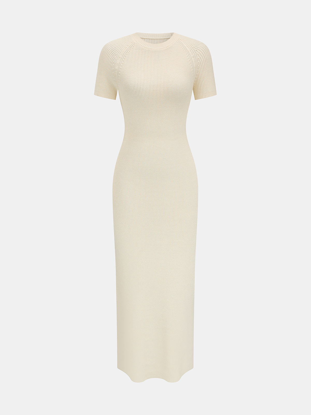 Back Cutout Bow Knit Midi Dress