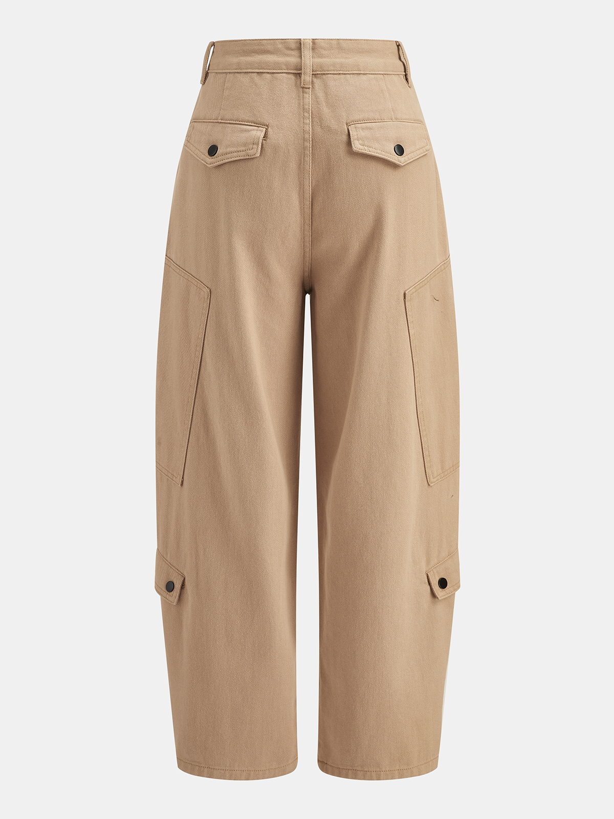 Barrel‑Fit Multi‑Pocket Cargo Jeans