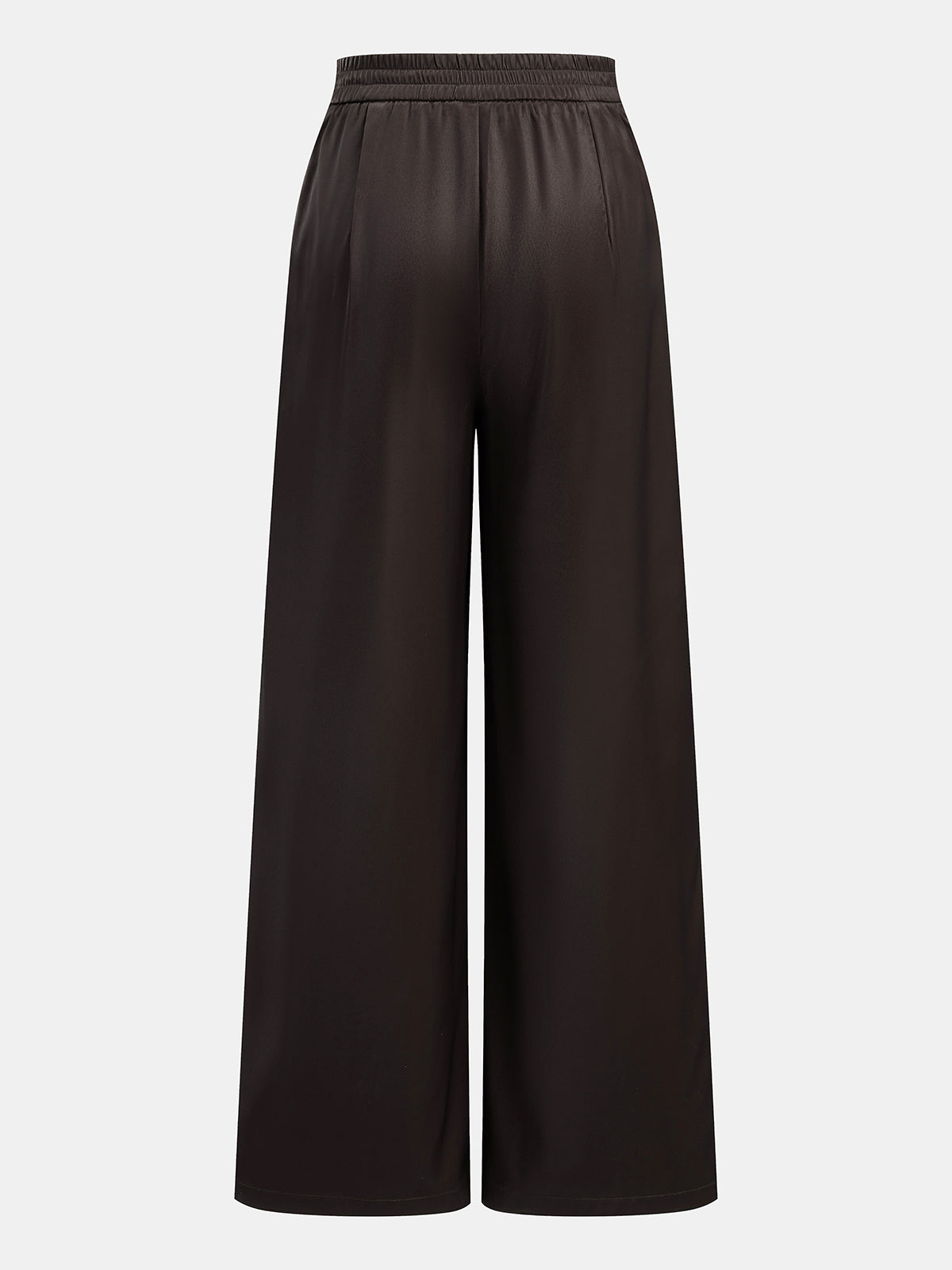 Floral Print Satin Wide Leg Pants