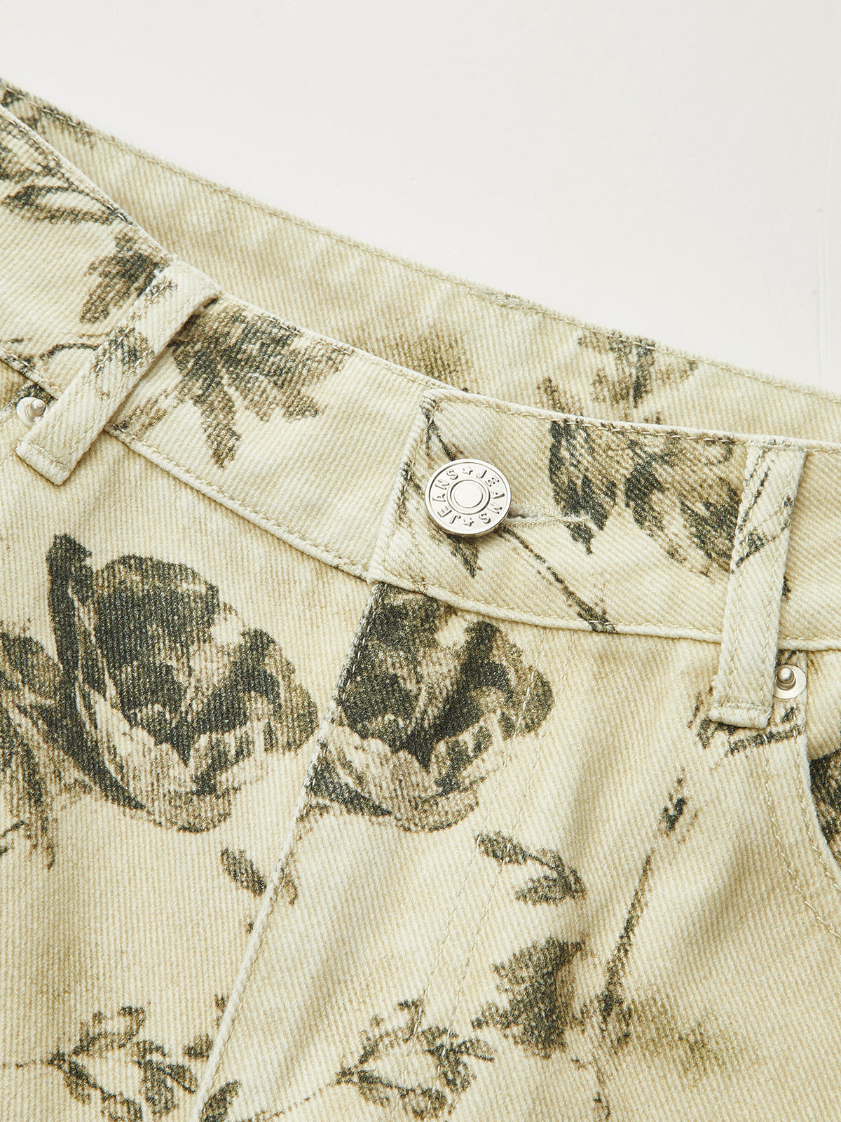 Vintage Floral Straight Leg Jeans