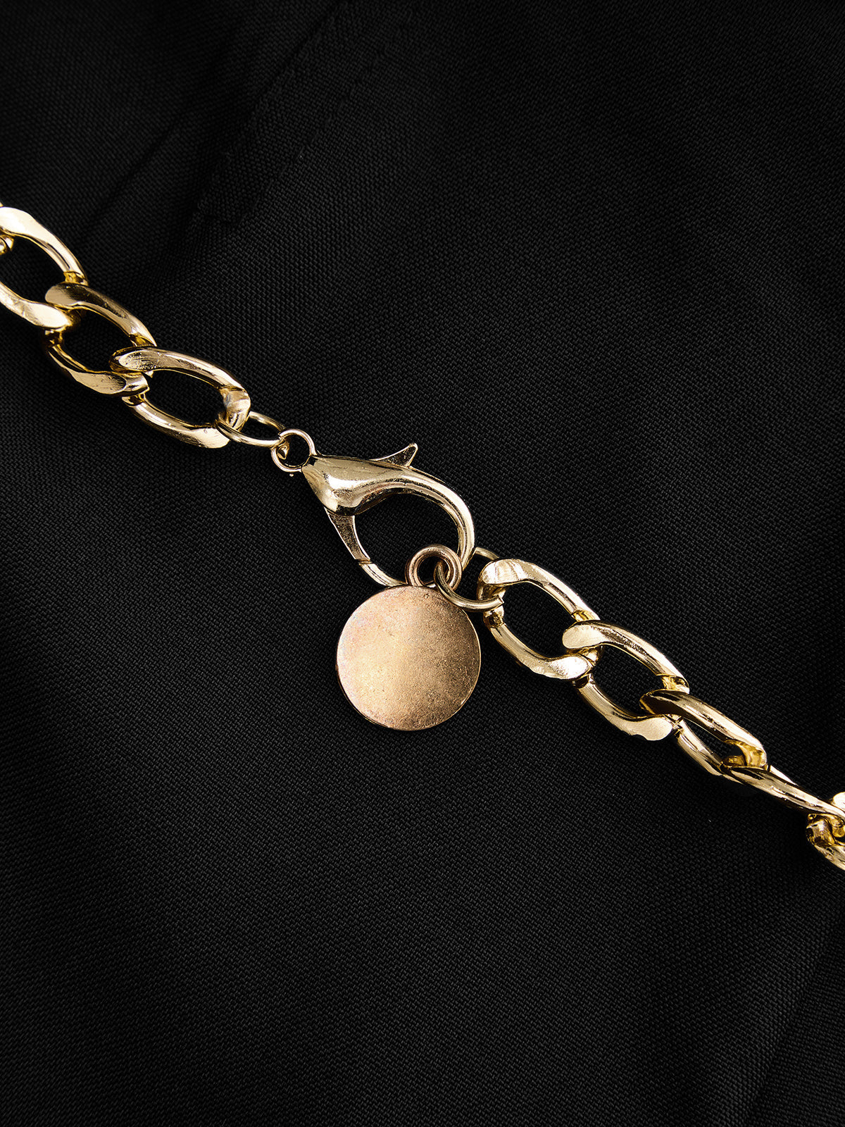 Chain‑Belt Decor Wide‑Leg Pants