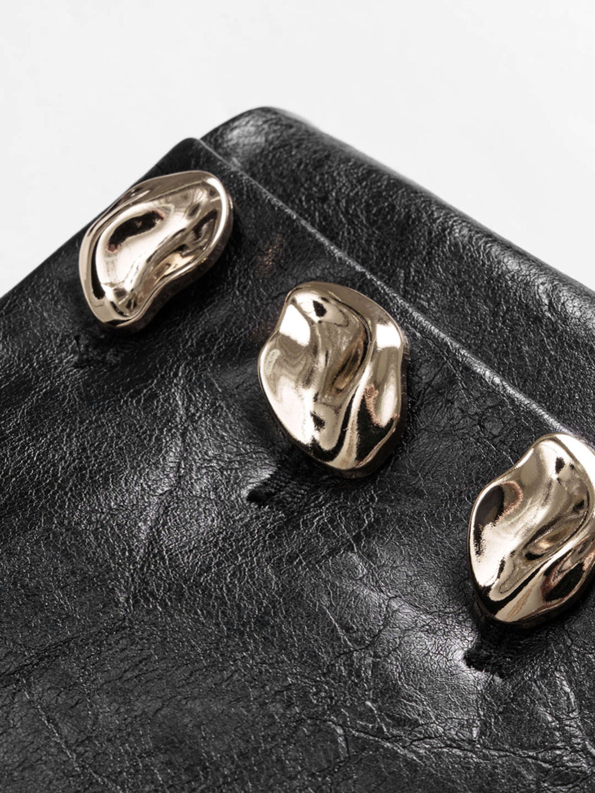 Faux Leather Panel Lantern Pants