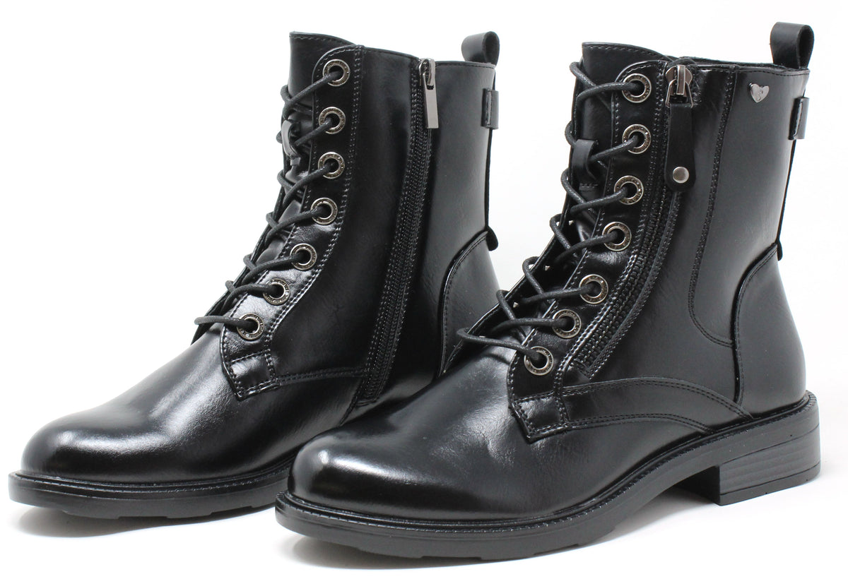 Lace Up Combat Style Boot