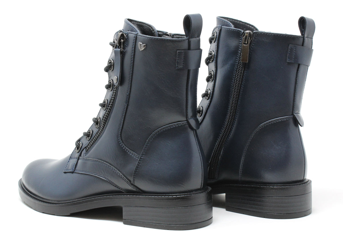 Lace Up Combat Style Boot