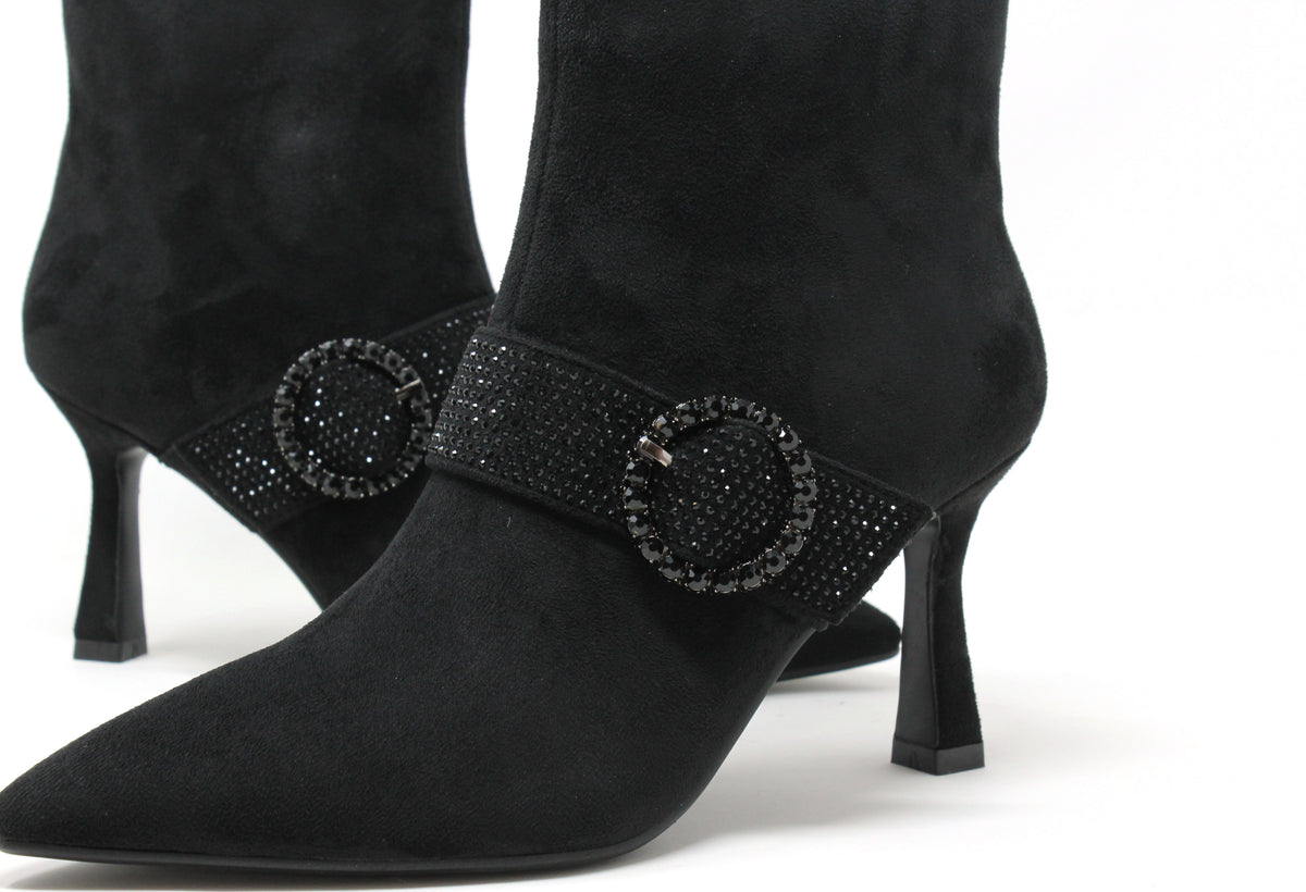 Front Buckle Ankle Boot
