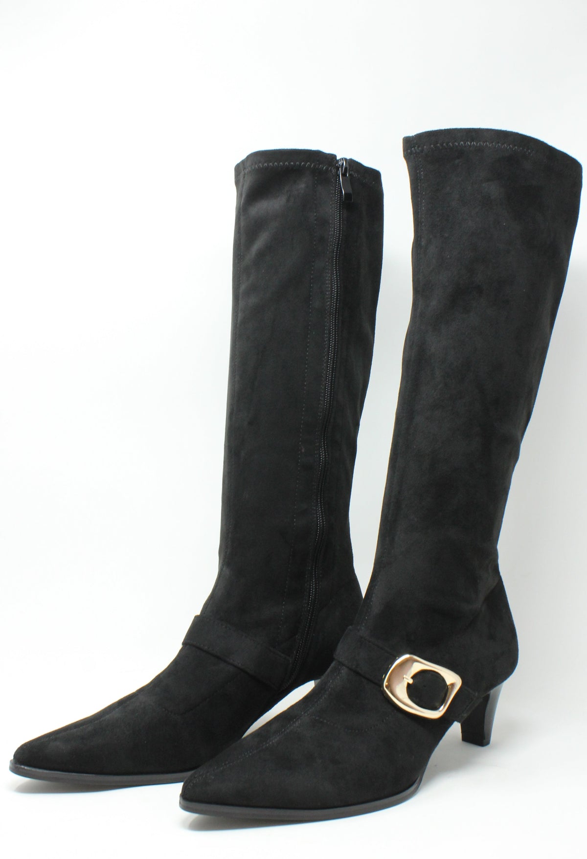 Buckle Knee High Boot