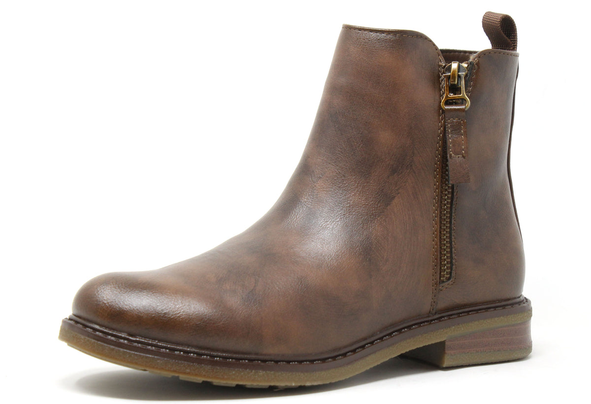 Zip-Up Chelsea Boot