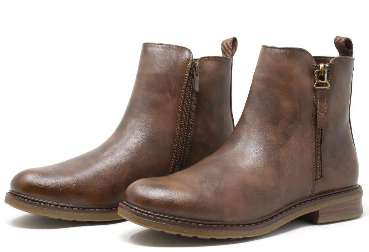 Zip-Up Chelsea Boot