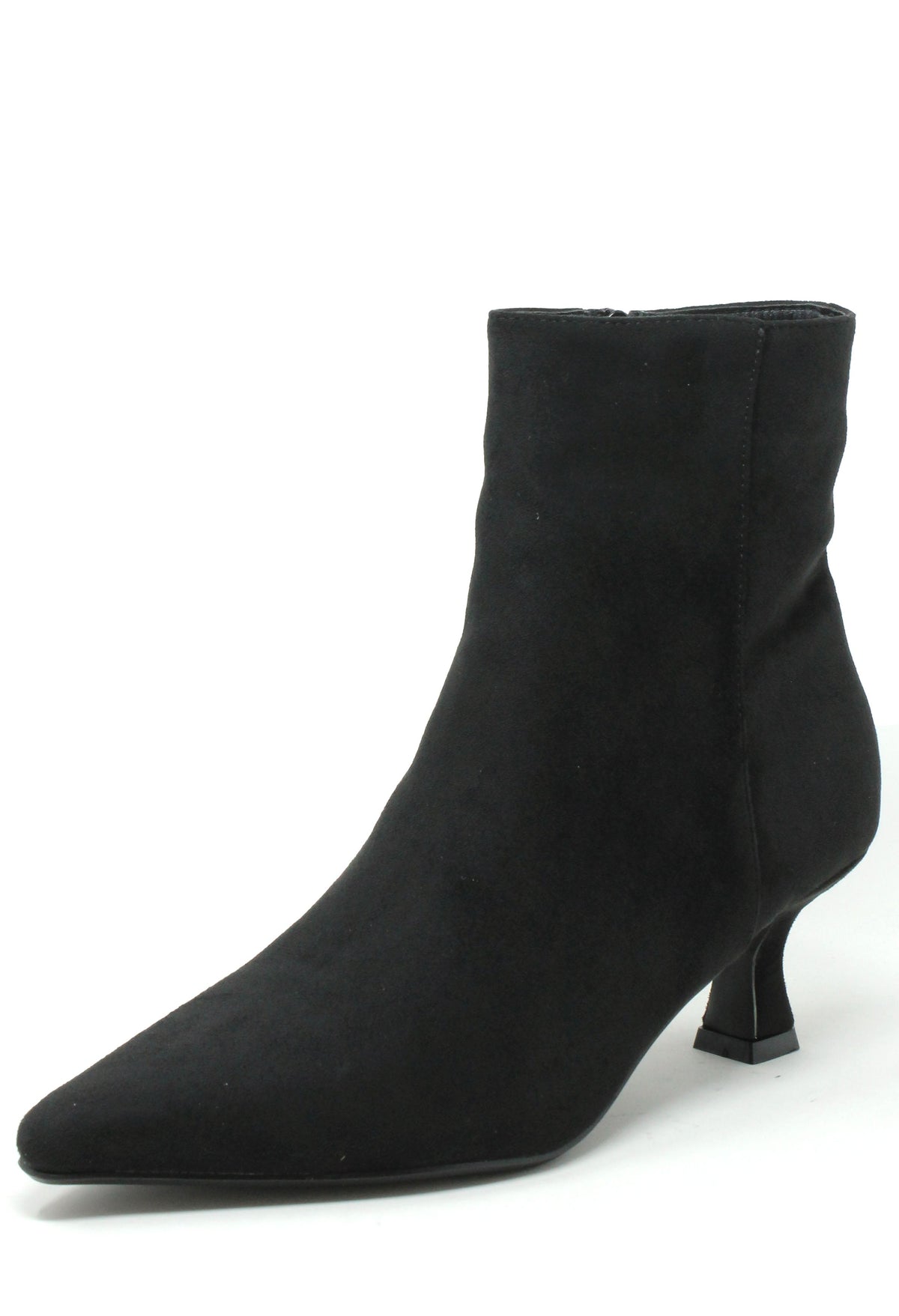 Suede Feel Kitten Heel Boot
