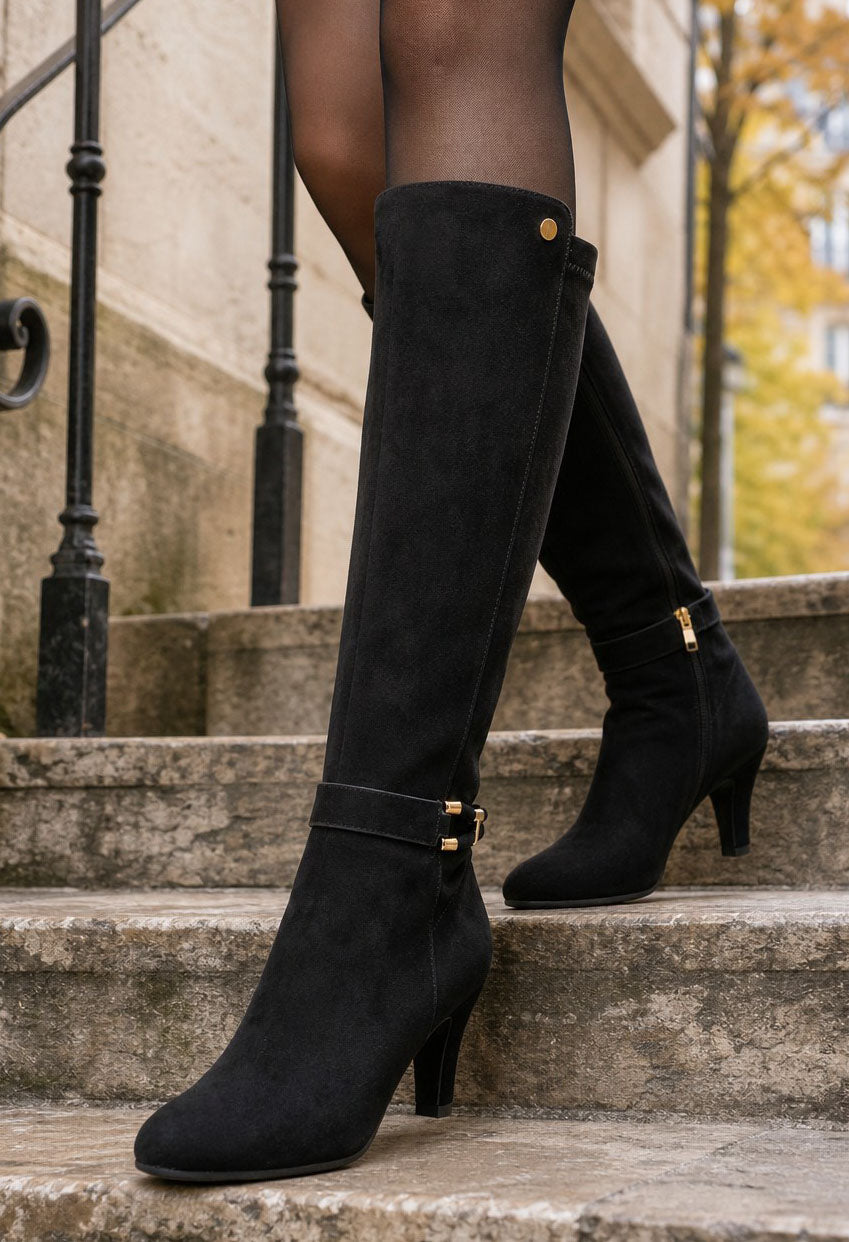 Buckled Knee High Boot