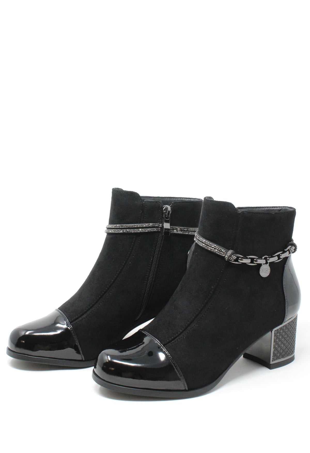 Diamante Strap Ankle Boots