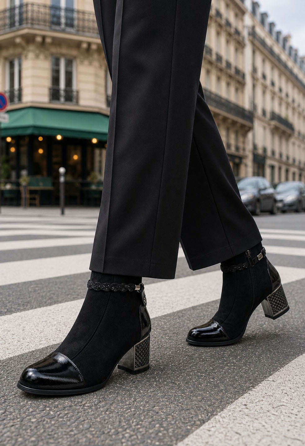 Diamante Twist Ankle Boot