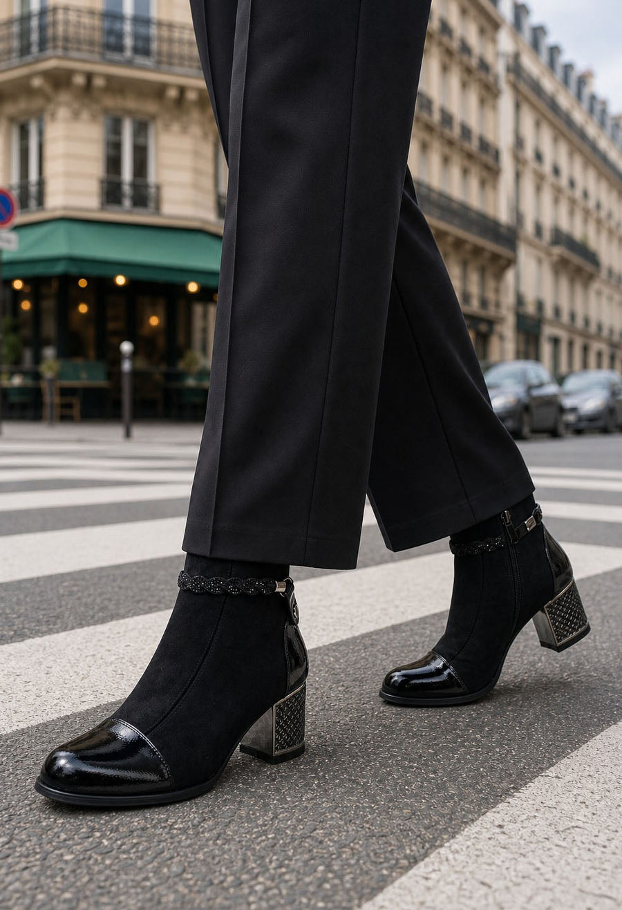 Diamante Twist Ankle Boot
