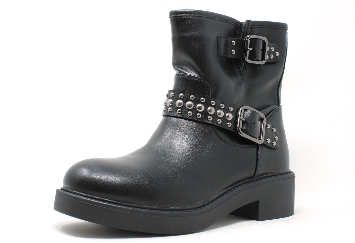 Studded Strap Boot