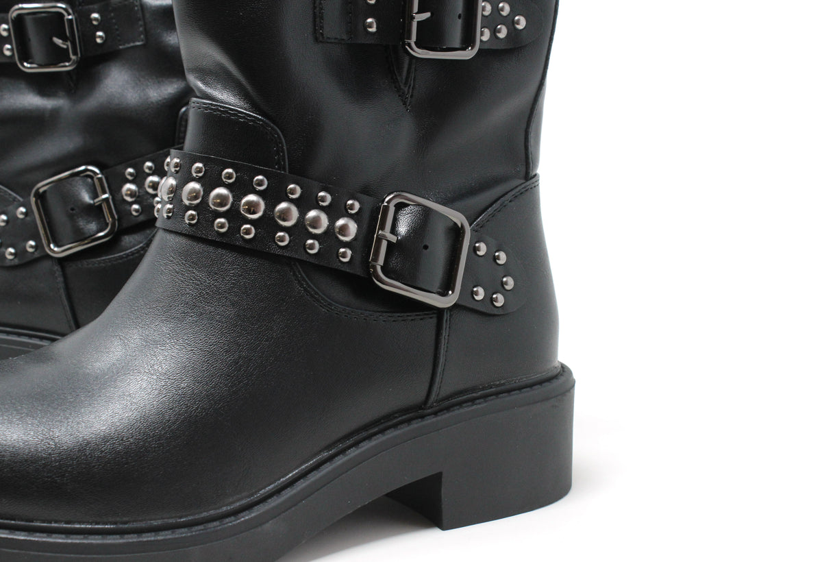 Studded Strap Boot