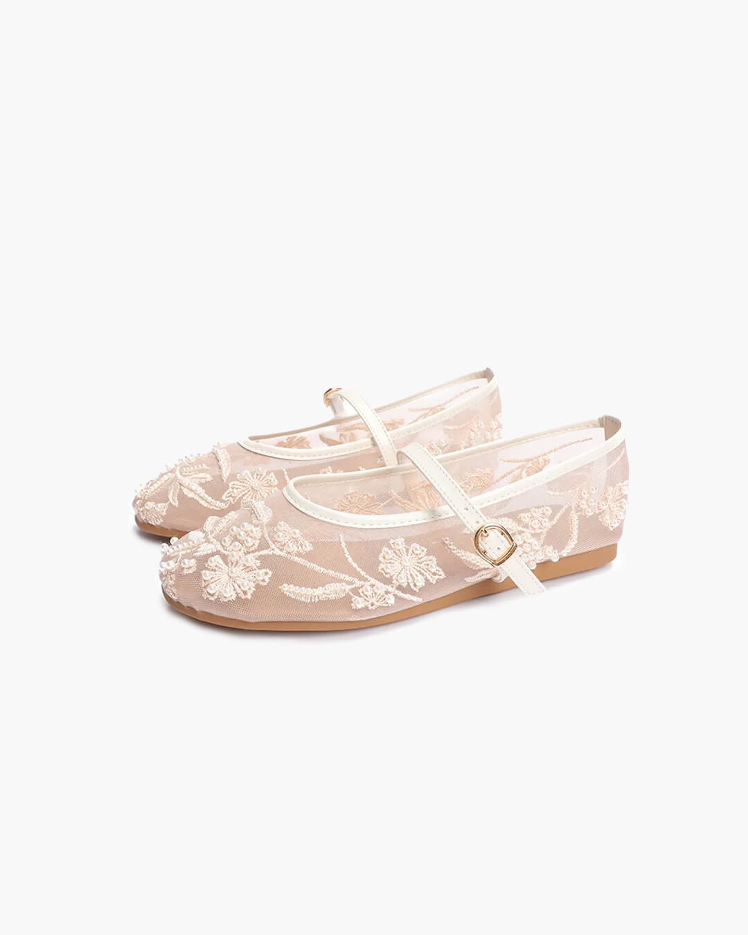 Juliana Mesh Flat Shoes
