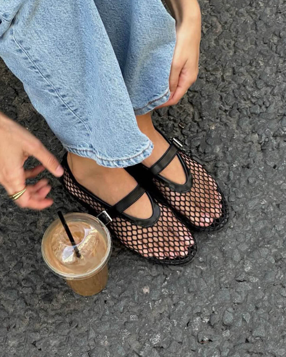 Margaux Mesh Ballet Flats