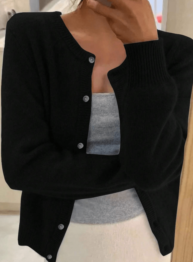 Emilia Button Front Knit Cardigan