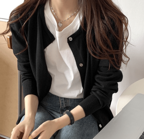 Emilia Button Front Knit Cardigan