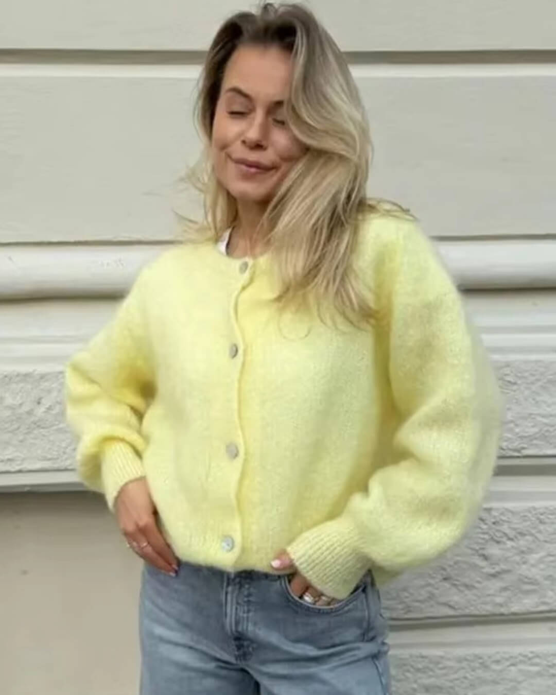 Freya Fuzzy Knit Cardigan
