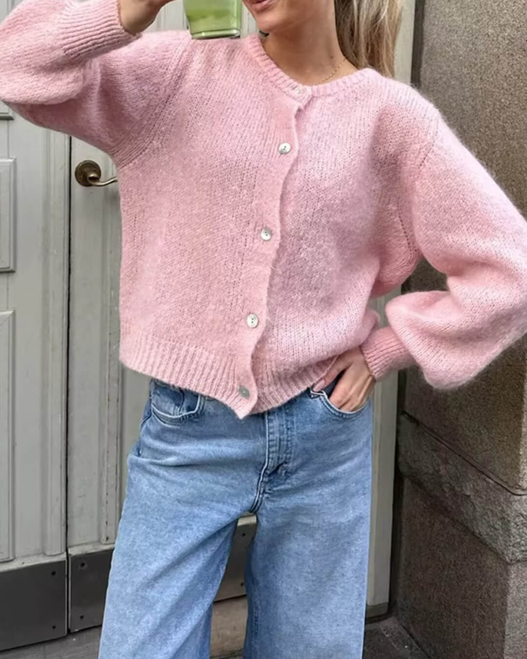 Freya Fuzzy Knit Cardigan