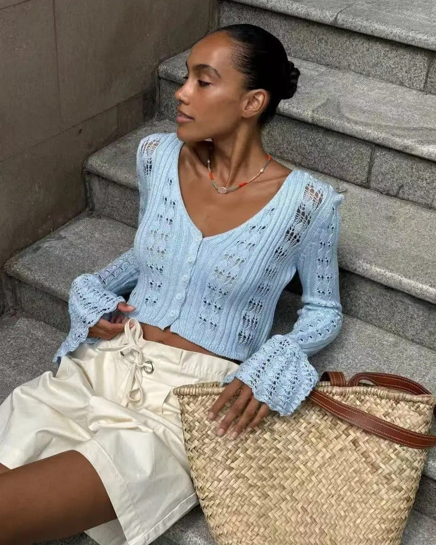 Kendall Hollow Out Knitted Cardigan