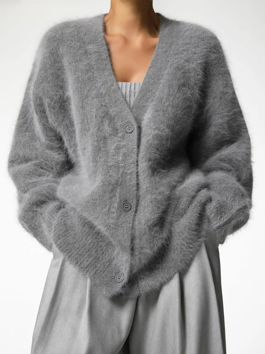 Terry Cozy Knitted Cardigan