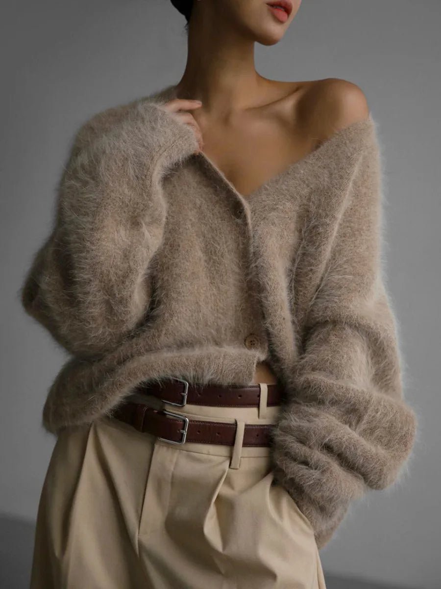 Terry Cozy Knitted Cardigan