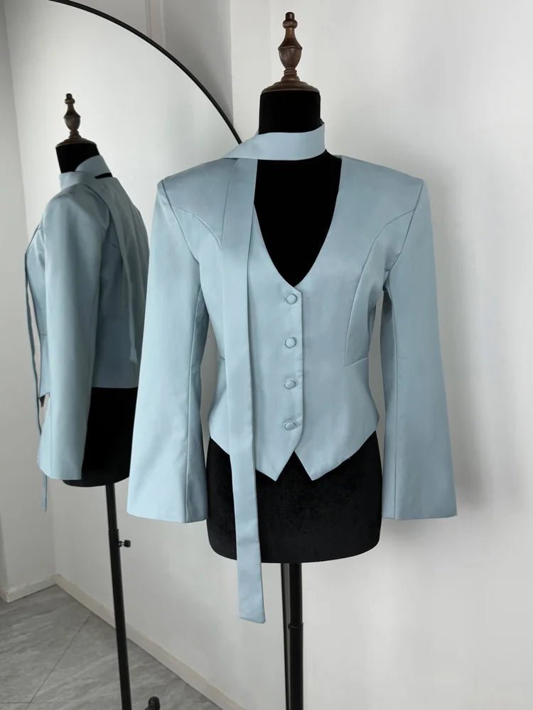 Angie Lace Up Blazer