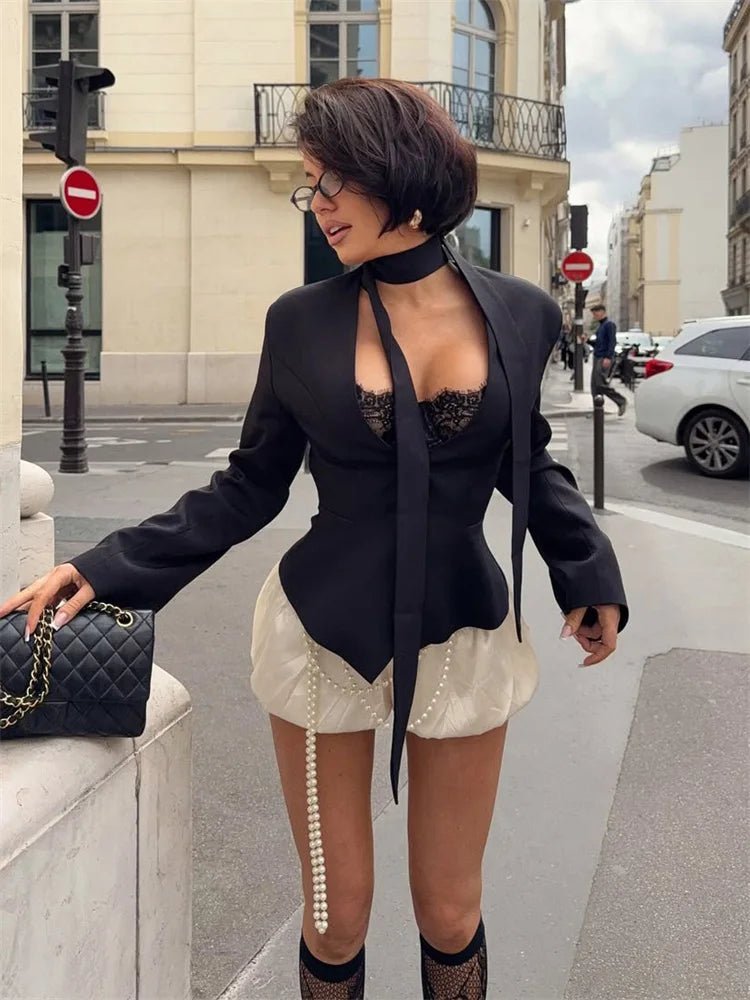 Angie Lace Up Blazer