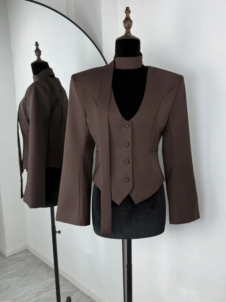 Angie Lace Up Blazer