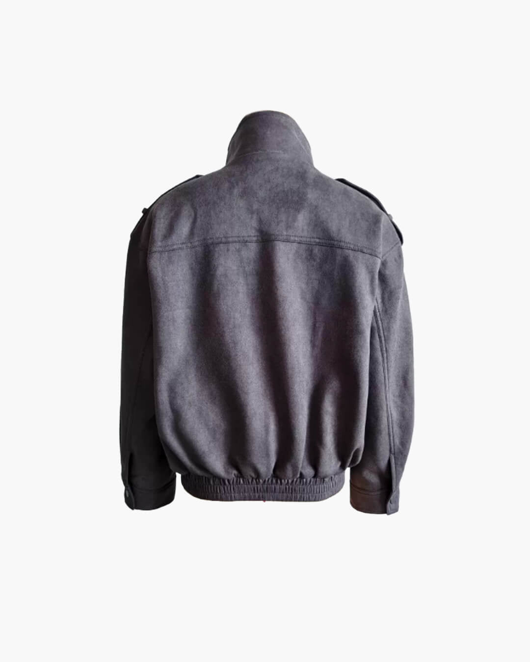 Charice High-Neck Suede Jacket