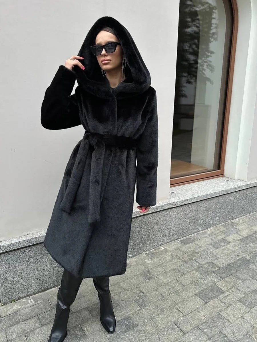 Bex Hooded Long Coat