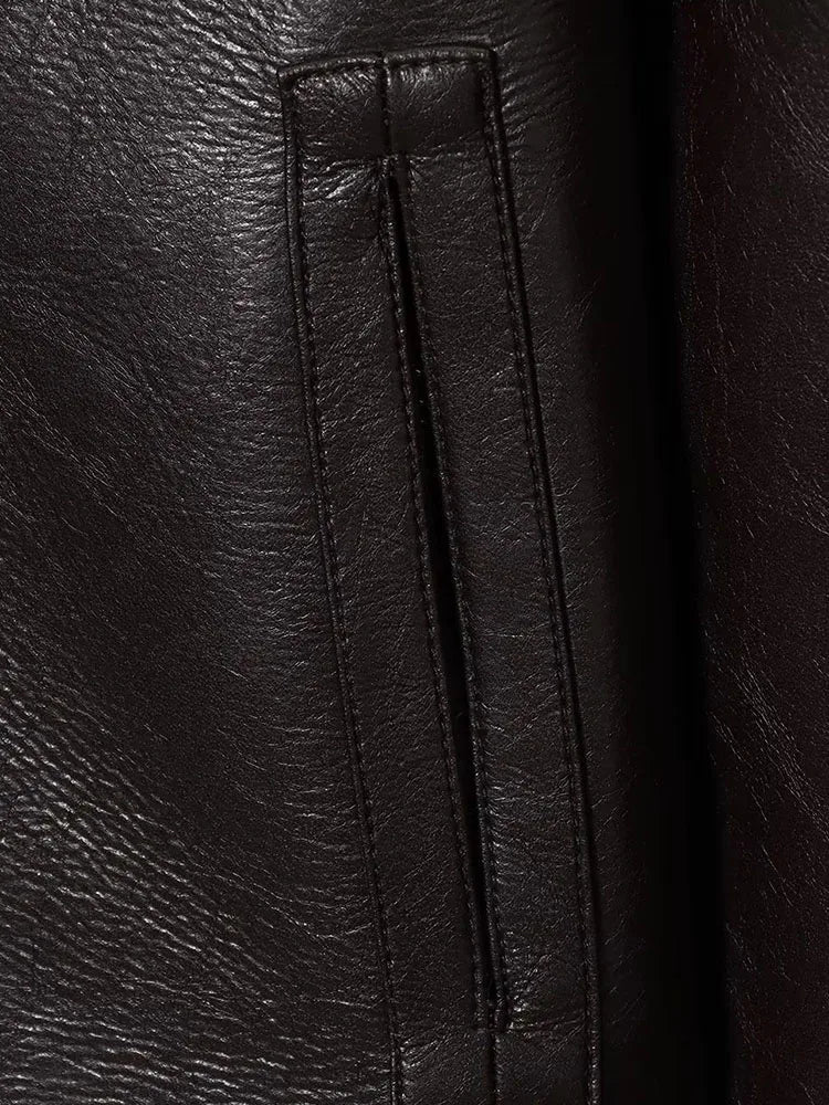 Joana Reversible Faux fur Leather Jacket