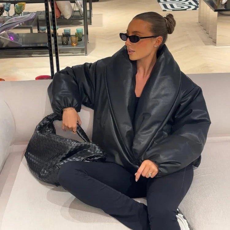 Lara Lapel Leather Jacket