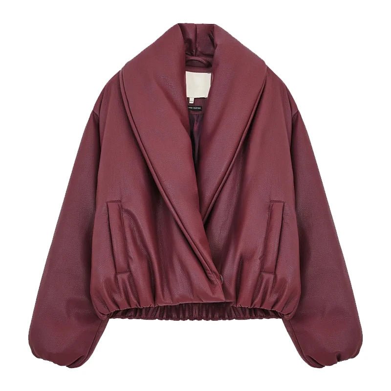 Lara Lapel Leather Jacket