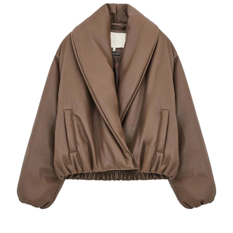 Lara Lapel Leather Jacket