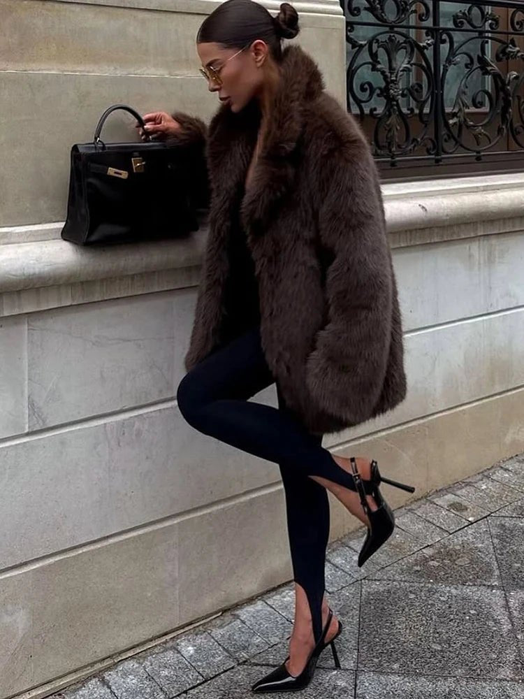 Lena Oversized Faux Fur Coat