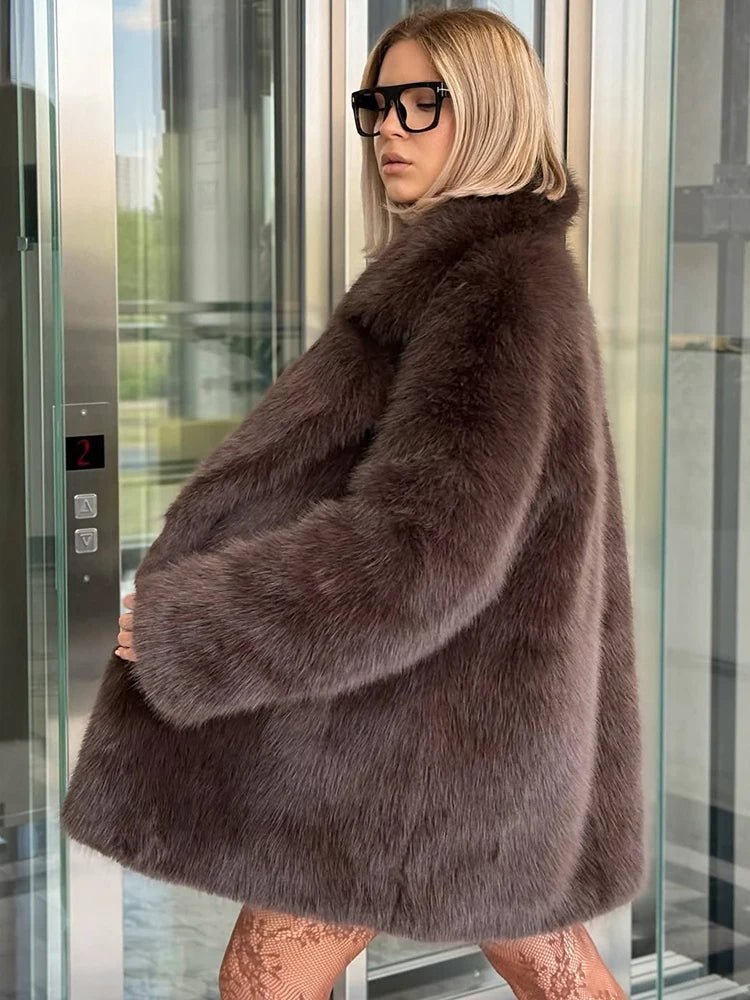 Lena Oversized Faux Fur Coat