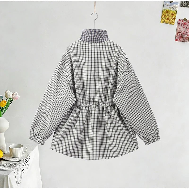 Marnie Plaid Zip Jacket