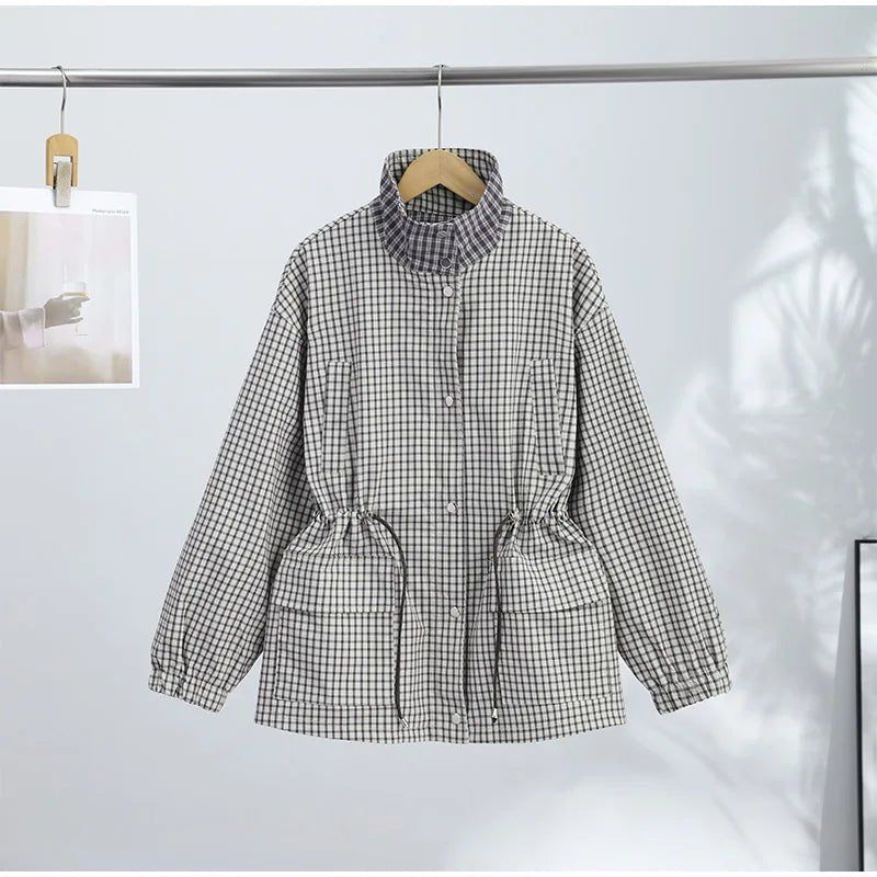 Marnie Plaid Zip Jacket