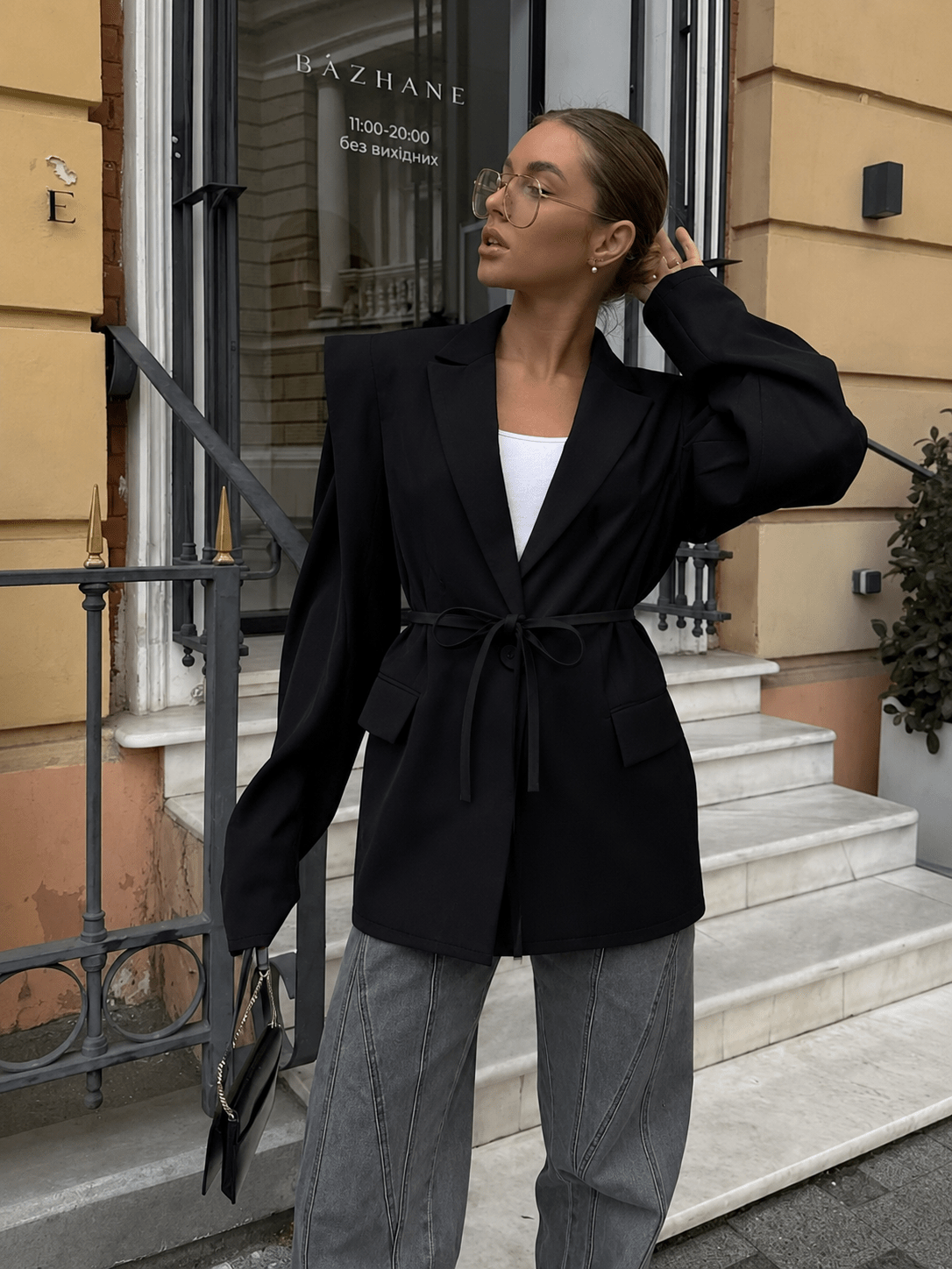 Megan Tie-Front Blazer